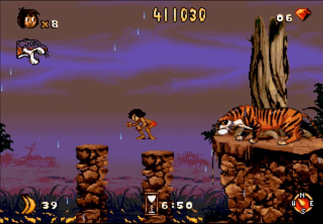 The Jungle Book - геймплей игры Sega Mega Drive\Genesis